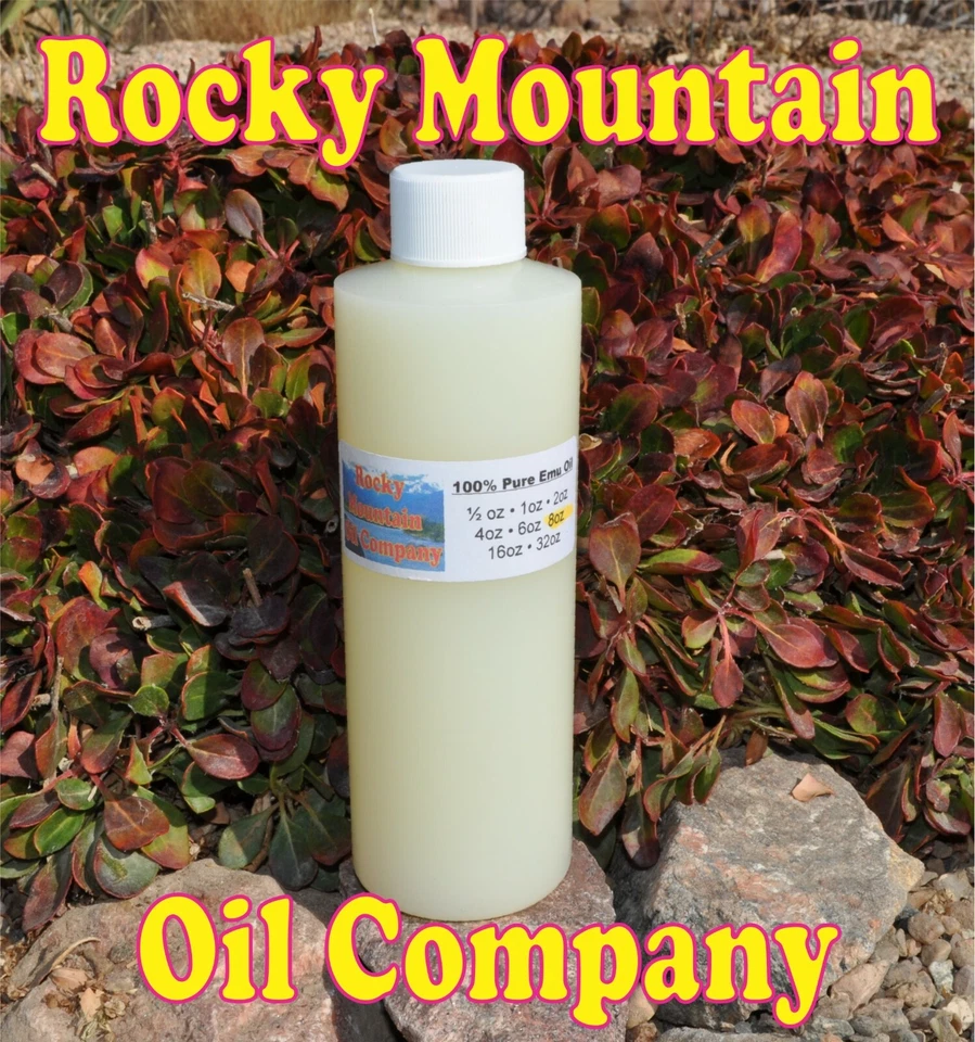 PURE ORGANIC AUSTRALIAN EMU OIL TRIPLE REFINED 1 2 4 6 8 16 32 oz GALLON