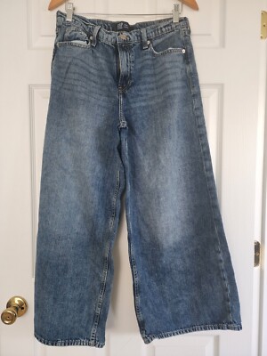 Gap Denim/Jeans-8/29 Short-Dark Wash-Baggy-Cotton/Lyocell