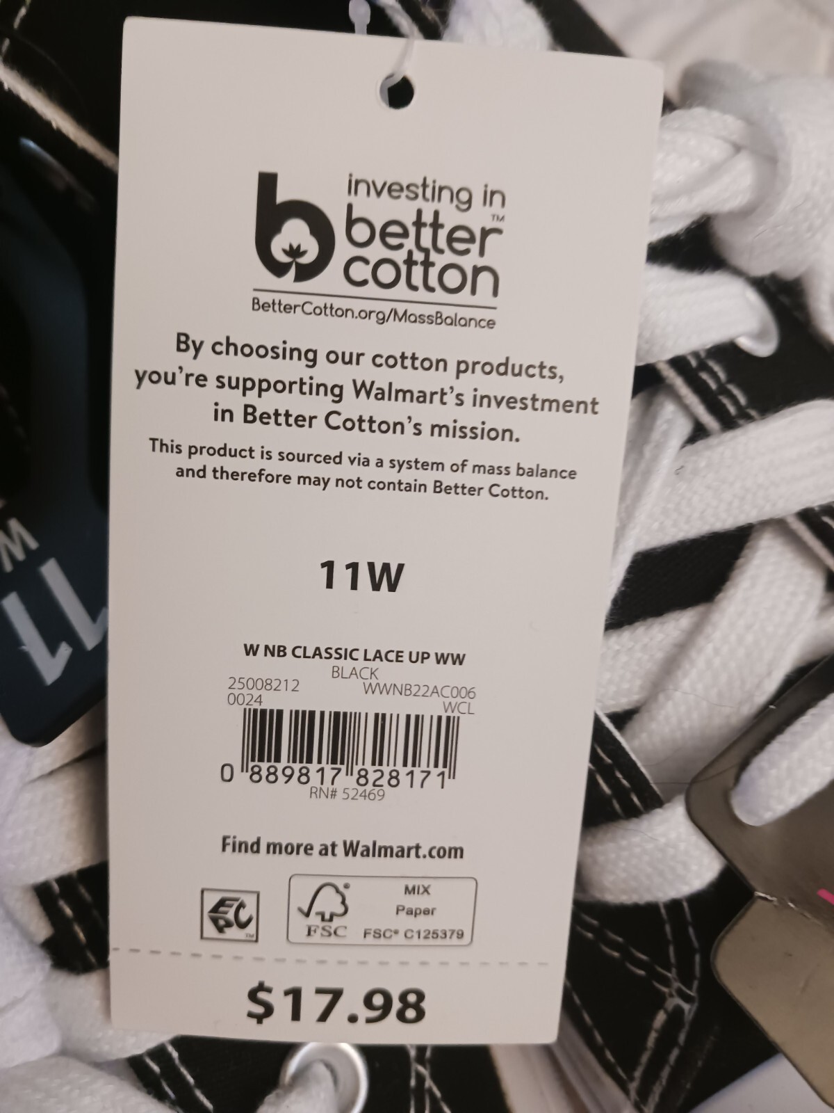 SAOLA no bounders sneaker donna classica stringata tela nera con suola bianca tg 11