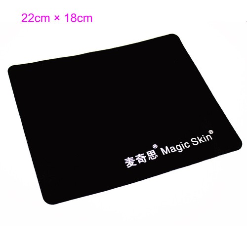 Black Mouse Mat Laptop Computer Office Mouse Pad Mat Anti-slip Rubber Mousepad - Picture 2 of 10