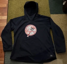 Rare NEW BALANCE NB DRY Authentic NY NEW YORK YANKEES Performance HOODY XL