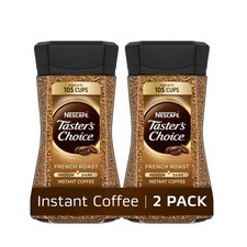 Instant Coffee Dark Roast French Roast 2 Jars 14 Oz Total
