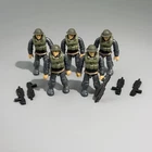 Lot 5 Custom Mega Bloks Consturx Call Of Duty COD Soldier Building Figure #8UY
