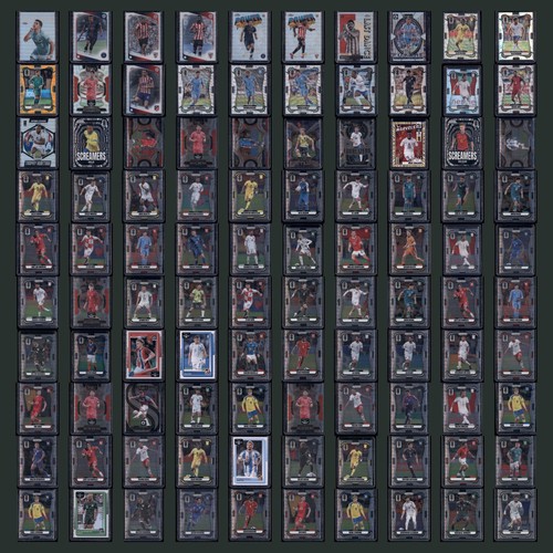 Soccer Card Lot 100 Cards Inserts Color Rookies Topps Prizm Show Ready Toploaded