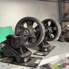 PAIR OF SNAP-ON  EPIQ TOOLBOX CASTERS WITH SWIVEL,   P/N:8-35339ABLK