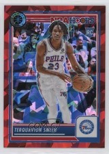 2023 Panini NBA Hoops Premium Stock Red Ice Prizm /99 Terquavion Smith #50 1j2e