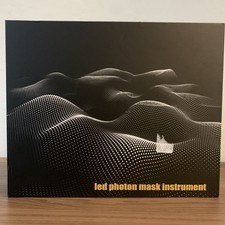 LED Photon Light Therapy Mask Instrument Device for Face, Black, Unisex open box