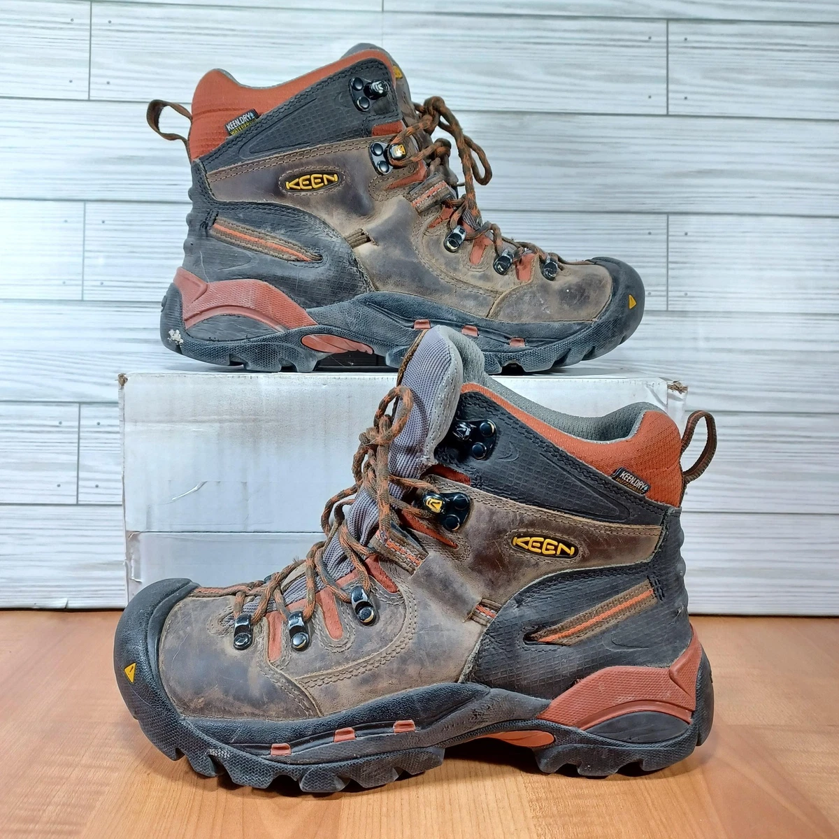 Keen utility Davenport steel toes mid waterproof leather ankle boots SZ 9.5D EUC KEEN Steel Toe Solid Boots for Men for sale | eBay main image 2