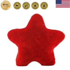 Star Pillow Plush Red Stuffed Star Shaped Pillow Toy 15.7 inch
