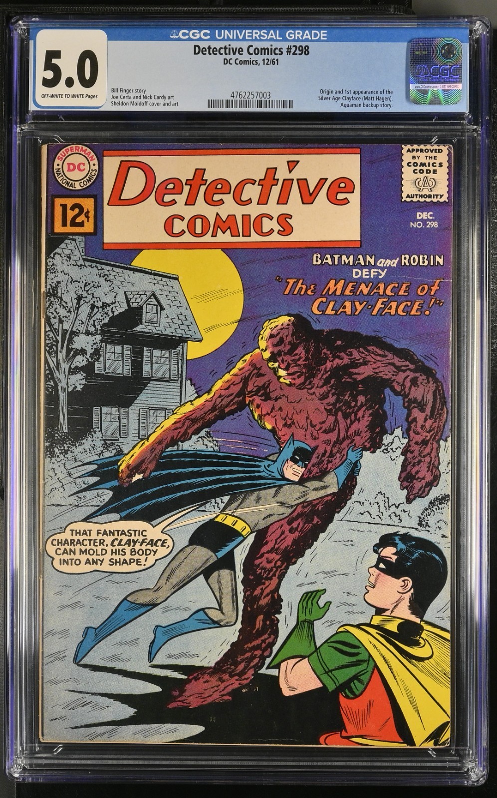 Detective Comics #298 1st Silver-age Clayface(Matt Hagen)