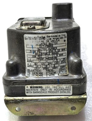 BARKSDALE DRUCK- ODER VAKUUMSCHALTER D1T-A80SS BEREICH 0,5-80 PSI / 0,034-5,5...