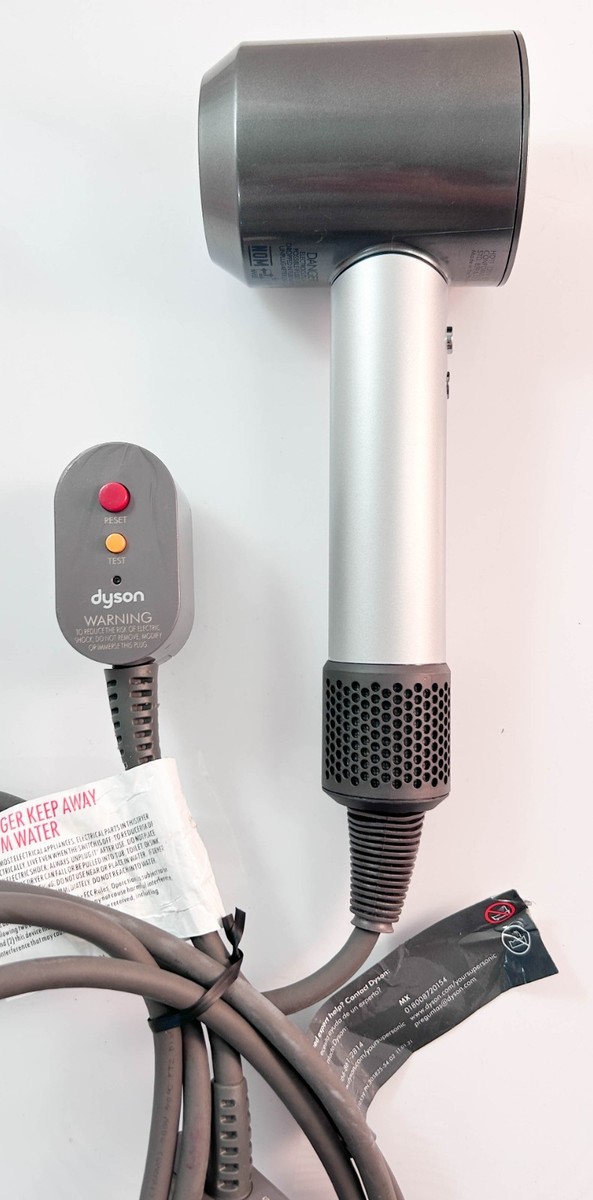 dyson supersonic ヘアドライヤー グレー Dyson Supersonic Hair Dryer w. 4 Styling Attachments - Colors USED