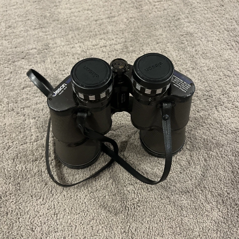 VINTAGE Binoculars Jason Empire Model 161 Commander 10X50 Leather Case View - Image 4 of 4