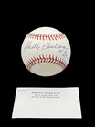 Marty Cordova Signed OML Baseball 95 AL ROY Inscription TRISTAR COA Auto