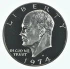 1974-S Eisenhower $1 CLAD Proof