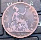 1882 Victoria Penny — photo from another recent sale