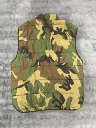 Vintage Empire Insulated Camo Hunting Vest Size Medium Made In USA 506 - Picture 2 of 8