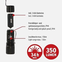 Brennenstuhl LED Taschenlampe Luxpremium TL 410 F Cree 350Lm IP44 34H 136M