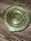 Uranium Depression Green Glass Cameo Ballerina Handled Platter