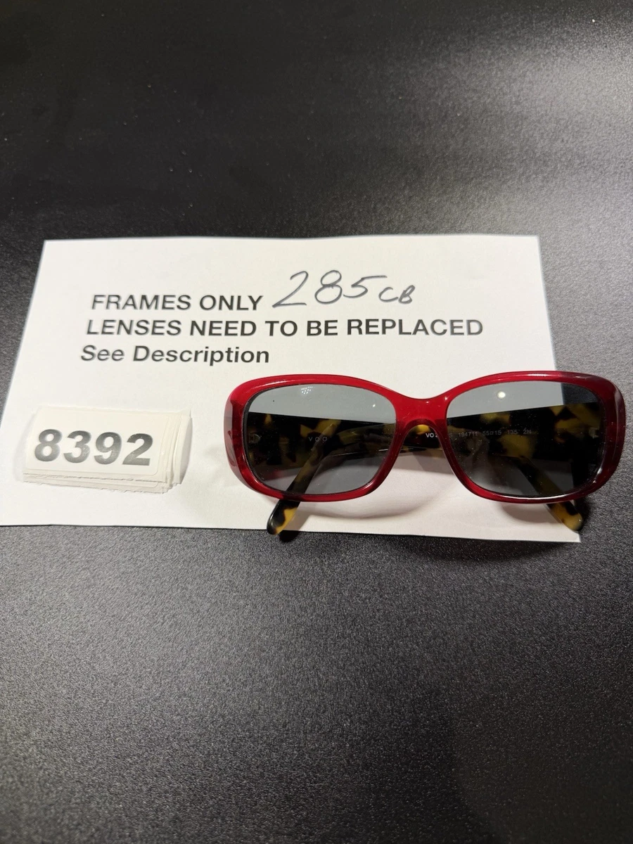 Vintage Vogue Sunglasses ANDREW W44 Black Gold Square with Red Lenses 54-20-135 Vintage Vogue Sunglasses ANDREW W44 Black Gold Square with  main image 4