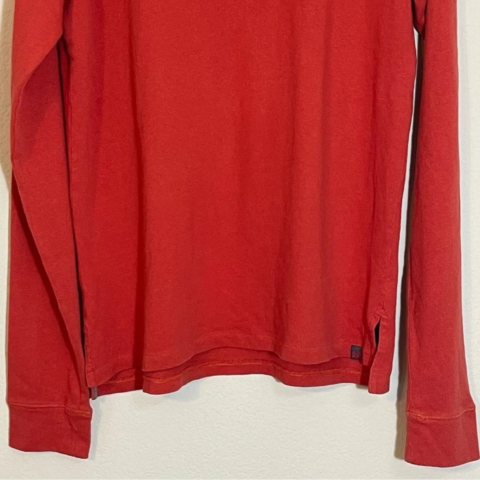 AG Adriano Goldschmied Nuevo sin Etiquetas Hombre Manga Larga Rojo Henley Talla Mediana Algodón Suave Foto 4 de 4