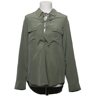 Equipment Femme, Bluse, Größe: M, Grün, Seide, Einfarbig, Damen #Hmz