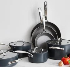 GreenPan ERAS 11-Piece Ceramic Nonstick Cookware Set – Slate | USED