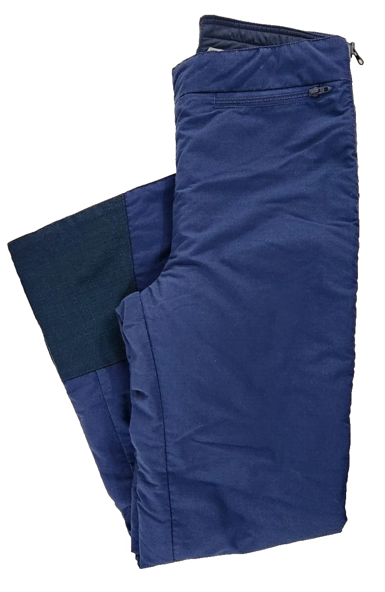 Vtg 90s Alti Wear Snow Pants Navy Blue SZ M Zip Off Nylon Insulated Outdoor Gorp