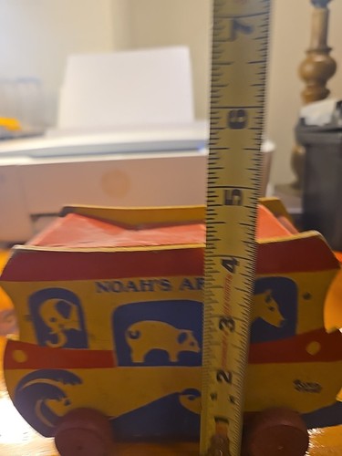 Vtg 1930s Bumpa Toys Noahs Ark Cardboard Wood Toy - Picture 7 of 13