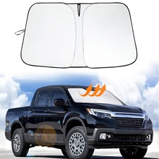 JJMY For Honda Ridgeline 2017-2024 2025 Car Windshield Sun Shade Foldable Cover