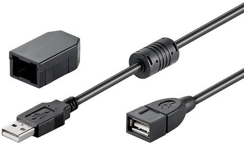 USB 2.0 extension cable securing clip 2m USB 2.0 male A to USB 2.0 female type A