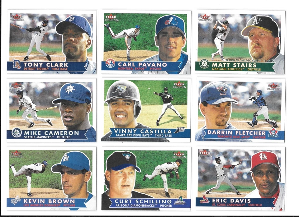2001 Fleer Tradition Baseball Trading Cards / Choose #s 201 - 450 / mb33 - Image 4 of 4