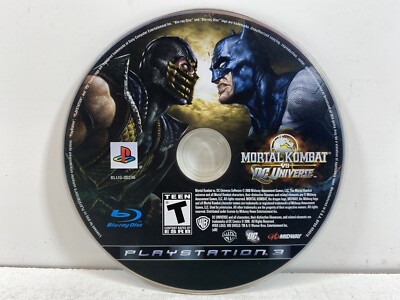 Sony PlayStation 3 PS3 Disc Only TESTED Mortal Kombat vs DC Universe Black Label