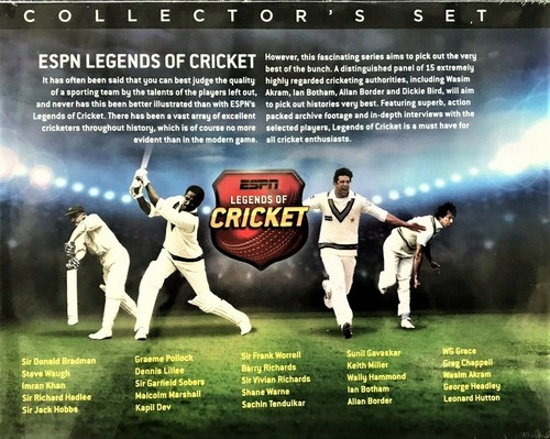 ESPN Legends Of Cricket 4-DVD COLLECTOR'S GIFT BOX SET BRAND NEW R4 - Picture 2 of 2
