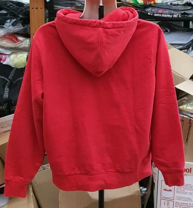 Sweat À Capuche Supreme X LACOSTE Taille S Petite Rouge - Photo 4/4