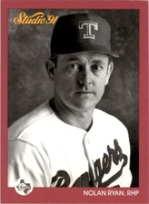 1991 Studio Nolan Ryan Texas Rangers #128 Baseball Card