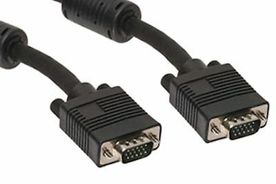 BRAND NEW 75ft Super VGA M/M CL2 Rated-For In-Wall Installation-cableW/Ferrites 