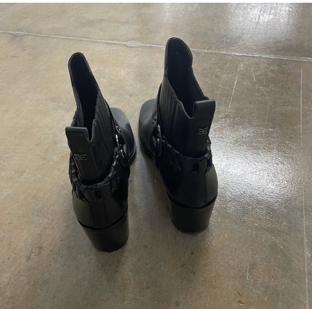 Sam Edelman Dalma Black Moto Ankle Boot Sam Edelman Dalma Black Leather Studded | Mercari main image 2