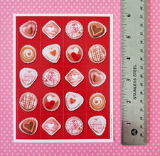 1 SHEET VINTAGE HALLMARK STICKERS *VALENTINES...
