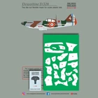 Dewoitine D.520 Mask+Decal+3D Decal Paint Masks + Decal 1:48 PrintScale PSM48003