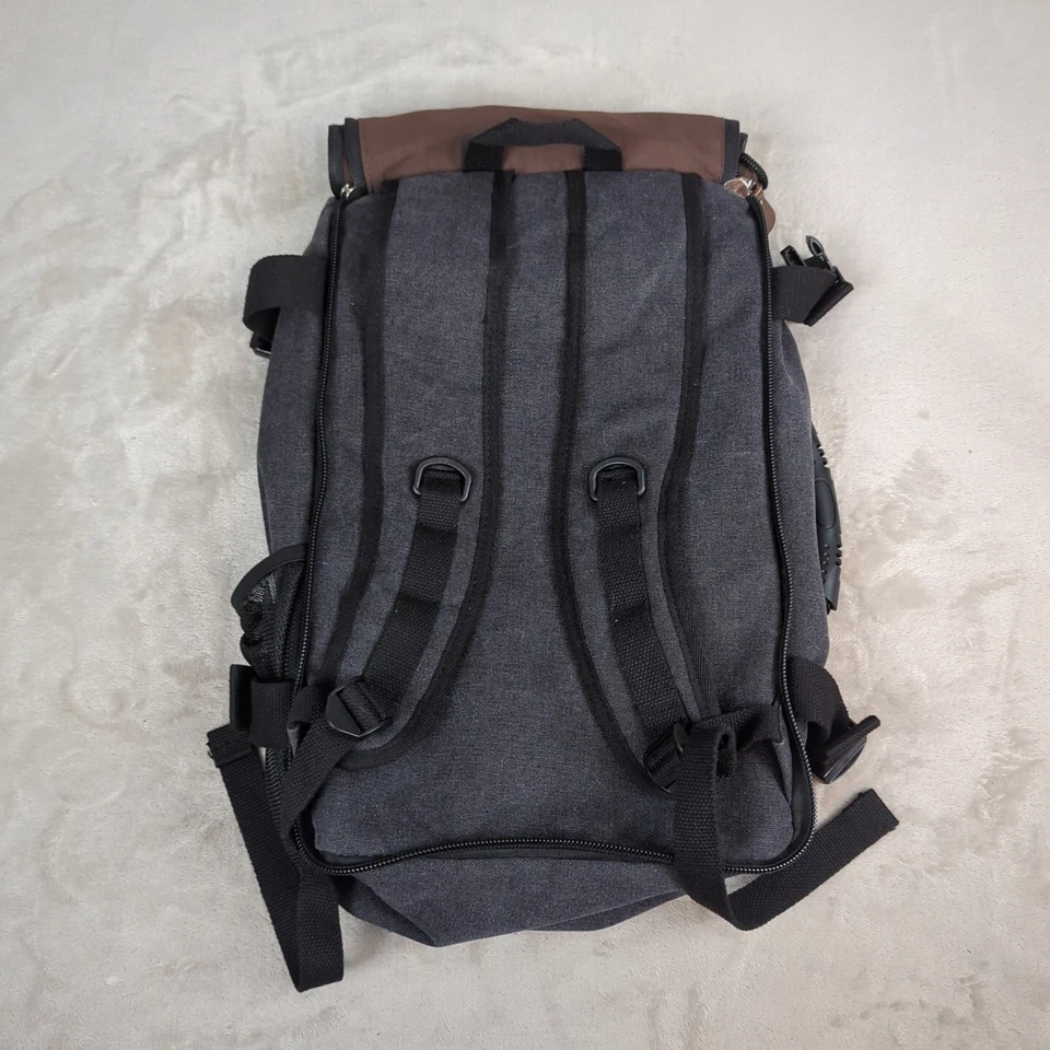 Bolso convertible de lona Kaka mochila equipaje para computadora portátil  Foto 3 de 4