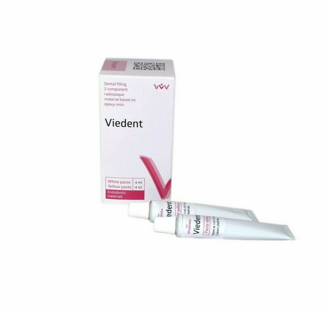 Dental material based on epoxy resin for filling root canals VIEDENT paste 4g+4g eBay
