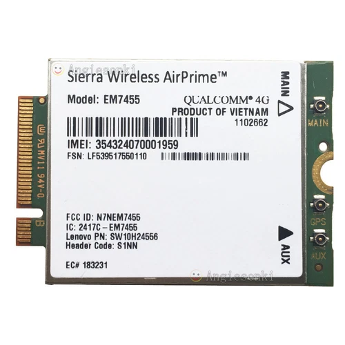 联想 Thinkpad X260 T460 P70 00JT547 Sierra EM7455 GOBI6000 4G LTE WWAN 模块- - Picture 4 of 8