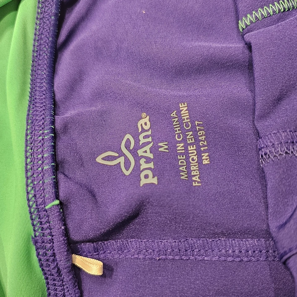 PrAna Womens Green Blue Millie Elastic Waist Pockets Swim Board Shorts Size M - Image 3 of 3