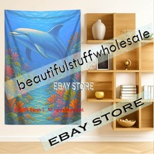 Deep Sea Wall Tapestry Marine Style ocean decor home accent 39X59 in