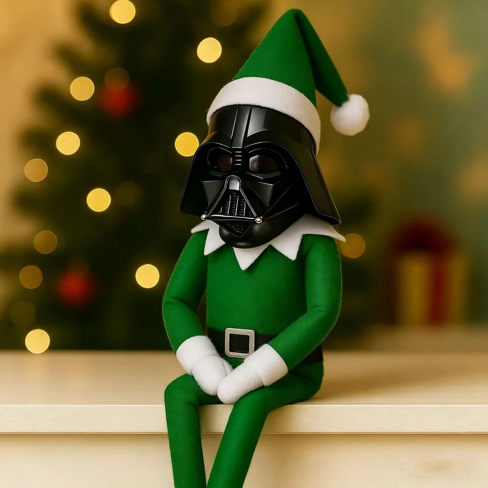 Estante de exhibición de Navidad de 12 pulgadas juguete de peluche de Elfo Tormtrooper muñeca tradición Foto 2 de 4