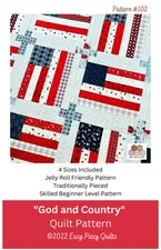 God and Country Quilt Pattern by Juliah Tiedemann