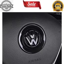 Steering Wheel Badge For VW GTI Passat B6 Golf 4 5 7 Polo Caddy Beetle Tiguan