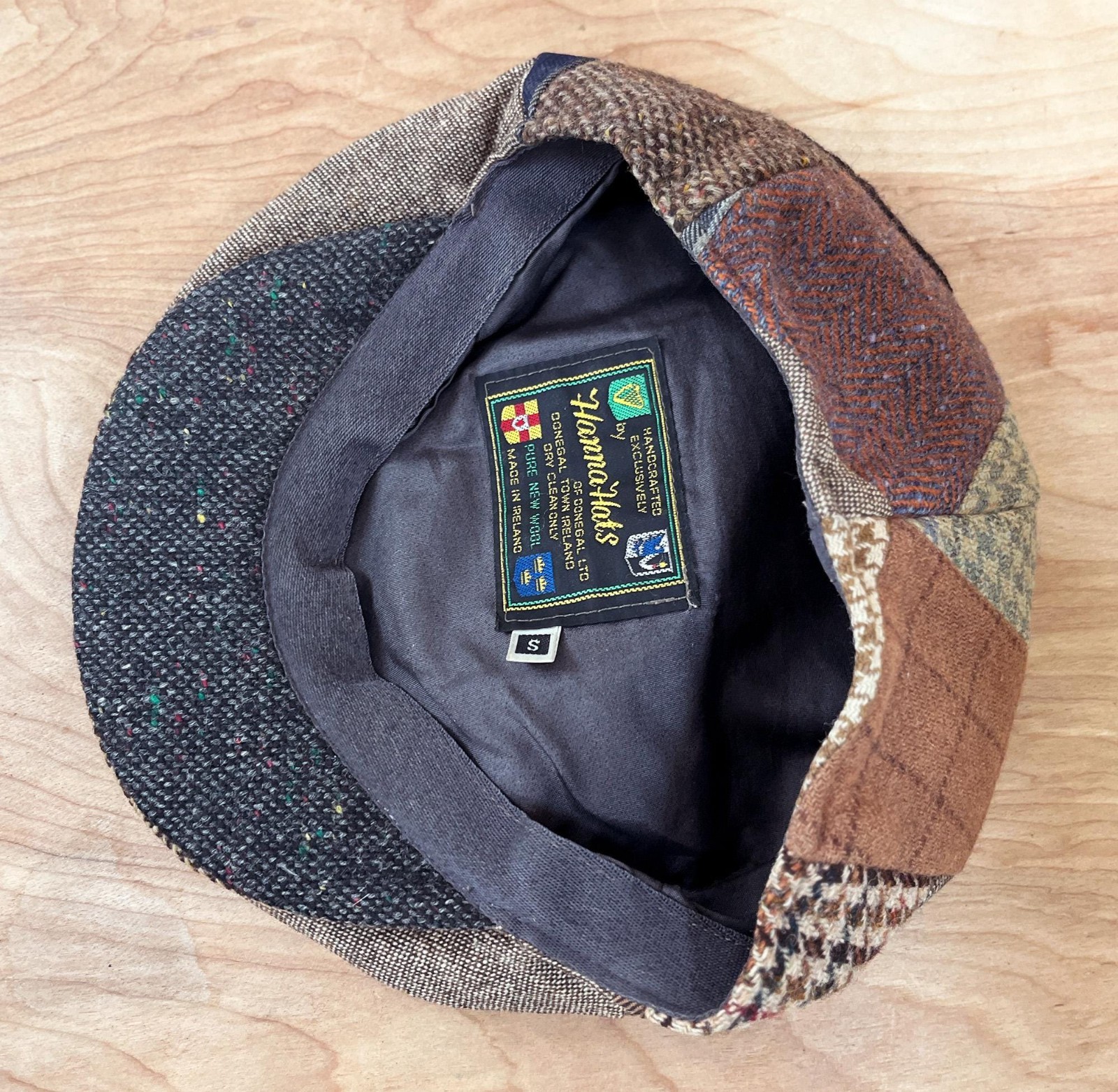 Men's Patchwork Tweed Wool Flat Cap by Hanna's Ha… - image 9