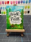 ACEO Original Bible Verse Art Watercolor Ink Mini BrushWavesStudios #019 — photo 1